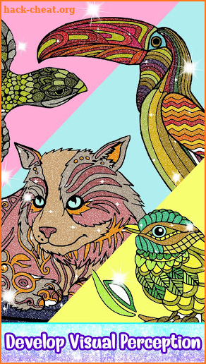 Animals Glitter Color by Number - Paint by Numbers screenshot