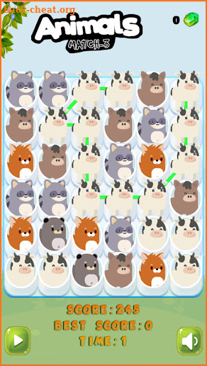 Animals match 3 screenshot