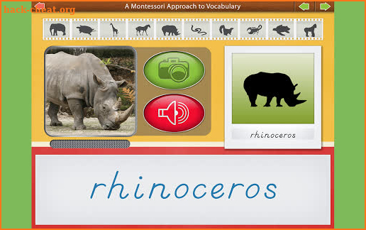 Animals - Montessori Vocabular screenshot