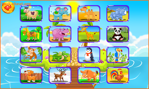 Animals puzzle screenshot
