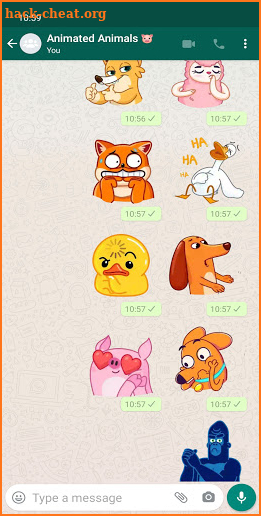 Animated Animals Stickers WAStickerApps screenshot