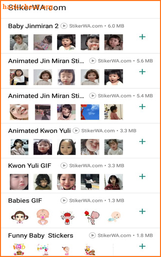 Animated Babies WAStickerApps screenshot