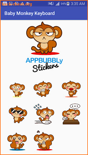 Animated Baby Monkey Stickers for Gboard screenshot