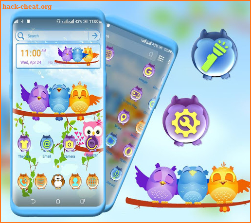 Animated Birds Launcher Theme screenshot