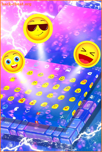 Animated Bubbles Keyboard Theme screenshot