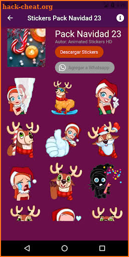 Animated Christmas Stickers. screenshot