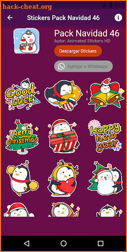 Animated Christmas Stickers. screenshot
