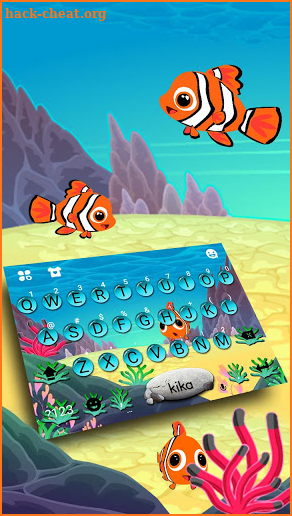 Animated Crown Fish Keyboard Theme screenshot