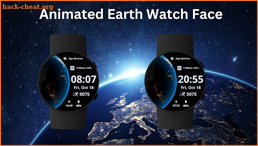 Animated Earth Watch Face screenshot