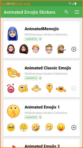 Animated Emojis stickers WAStickerApps screenshot