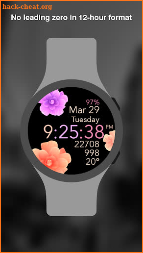 Animated Flowers Watch Face screenshot