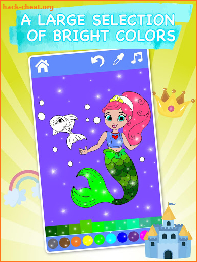 Animated Glitter Coloring Book - Princess screenshot