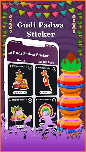Animated Gudi Padwa WAStickers screenshot