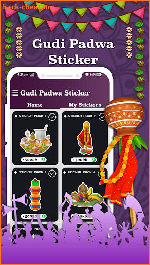 Animated Gudi Padwa WAStickers screenshot