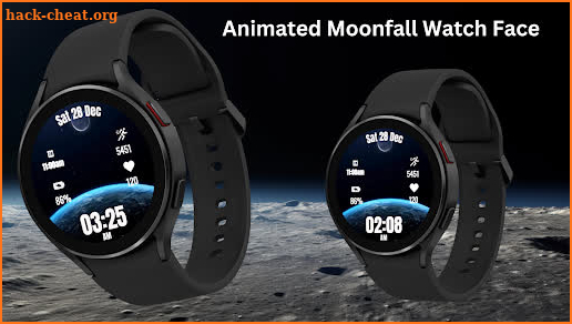 Animated Moonfall Watch Face screenshot