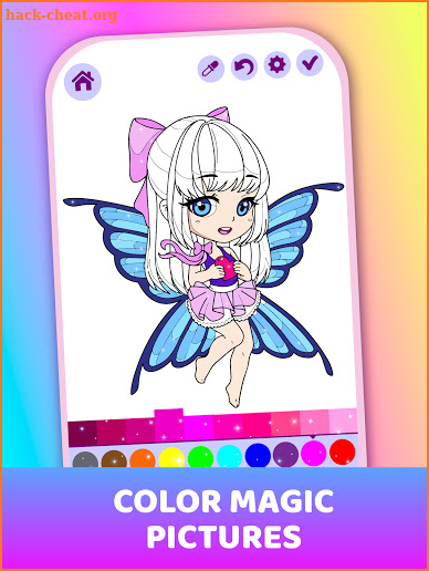 Animated Shining Coloring Book For Little Fairies screenshot