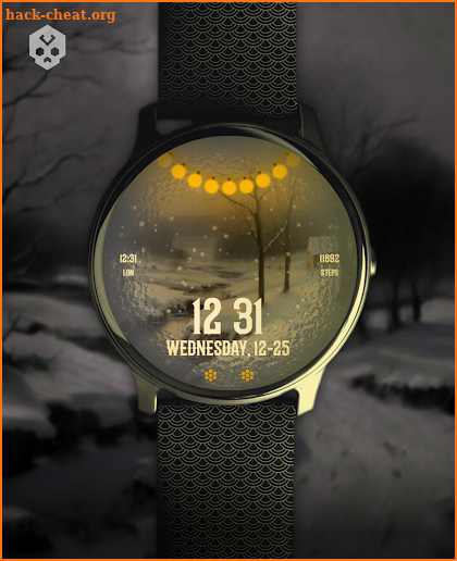 Animated Snow Watch Face screenshot