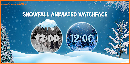 Animated Snowfall Watch faces screenshot