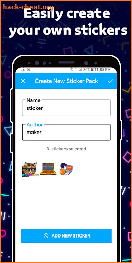 Animated Sticker Maker for WhatsApp WAStickerApps‏ screenshot