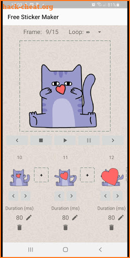 Animated Sticker Maker WAStickerApps screenshot