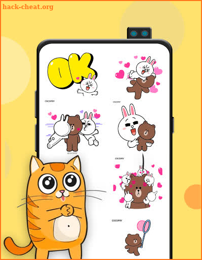 Animated Stickers For Whatsapp - milk and mocha screenshot