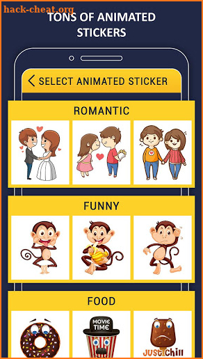 Animated Stickers On Video - Valentine Special screenshot