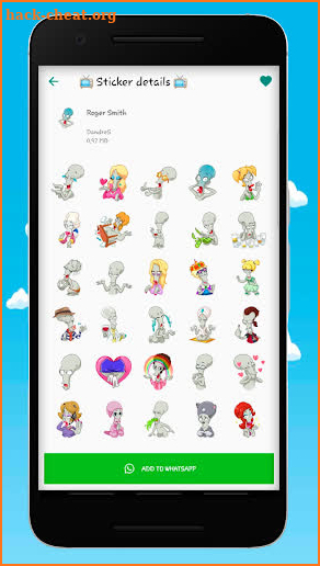 Animated Television Series Stickers for WhatsApp screenshot