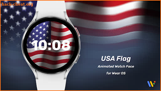 Animated USA Flag Watch Face screenshot