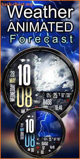 Animated Weather Modern IW07 screenshot