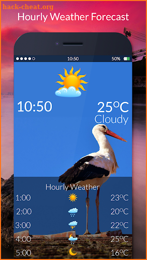 Animated Weather Widget & Clock screenshot