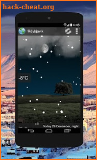 Animated Weather Widget&Clock screenshot