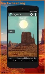 Animated Weather Widget&Clock screenshot