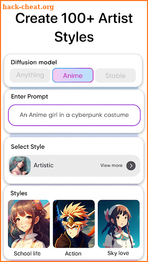 Anime AI Art Creator screenshot