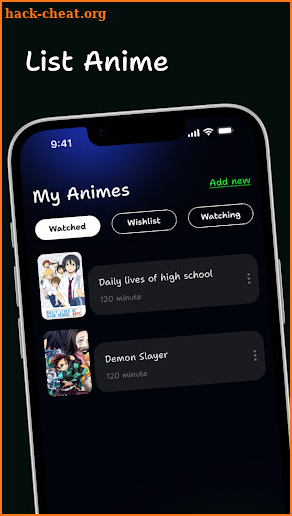 Anime & Character Manager screenshot