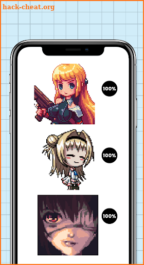 Anime & Manga Color by Number - Pixel Art Coloring screenshot