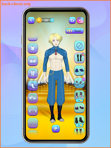 Anime Boys Dress Up Game screenshot