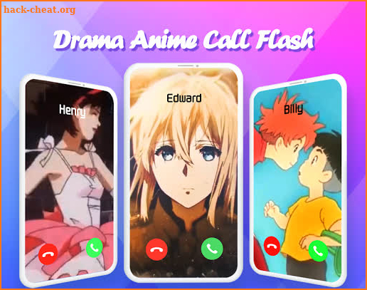 Anime Call Flash: Color Phone Caller Screen Theme screenshot