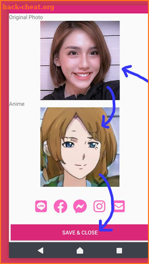 Anime Camera Face Changer to Cartoon App screenshot
