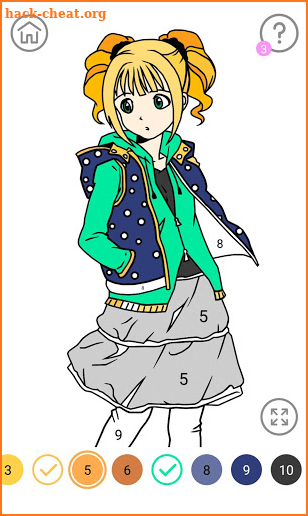 Anime Color by Number - Anime Coloring Book screenshot