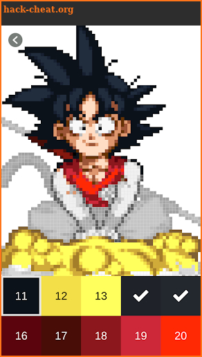 Anime Color By Number: Pixel Art Anime screenshot