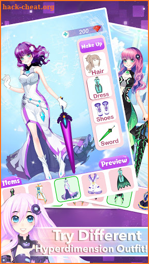 Anime Dress Up Queen Game for girls screenshot