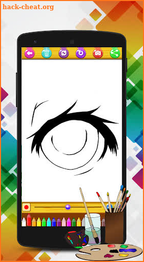 Anime Eyes Drawing & Coloring Pages screenshot