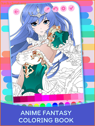 Anime Fantasy Coloring Book screenshot