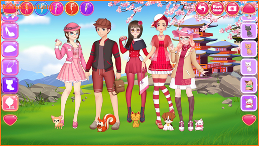 Anime Friends - Cute Team Make up & Dress up screenshot