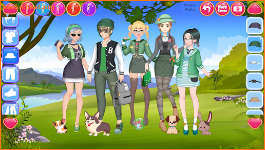 Anime Friends - Cute Team Make up & Dress up screenshot