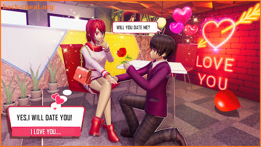 Anime Girl High School Love screenshot