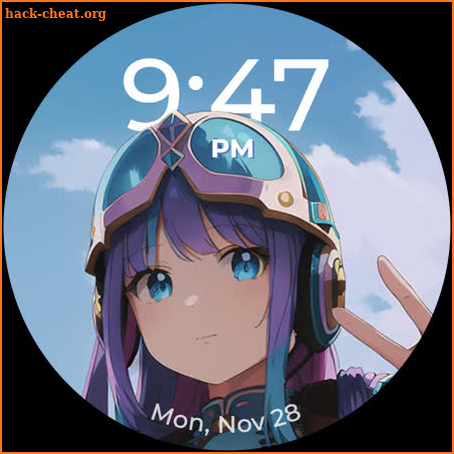 Anime Girl Watch Face screenshot