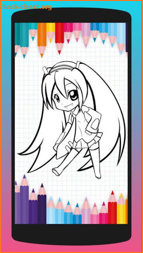 Anime Girls Chibi Coloring Book screenshot