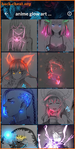 anime glow art wallpaper screenshot