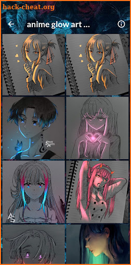 anime glow art wallpaper screenshot